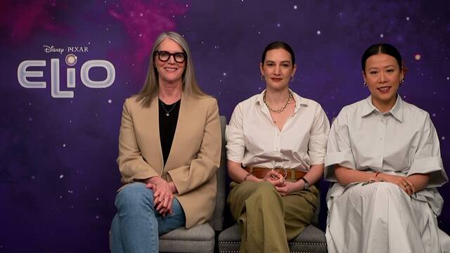 매리 앨리스 드럼 프로듀서와 매들린 샤라피안 감독, 도미 시 감독(왼쪽부터)이 17일 노이즈 화상 기자간담회를 진행했다. /월트디즈니 컴퍼니 코리아