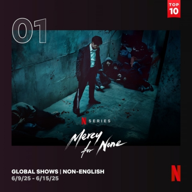 배우 소지섭이 13년 만에 돌아와 보여준 액션 광장이 넷플릭스 글로벌 TOP 10 시리즈 1위를 차지했다. /넷플릭스