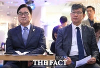  홈플러스 사태, 점주 만나 의견 듣는 우원식-김남근 [포토]