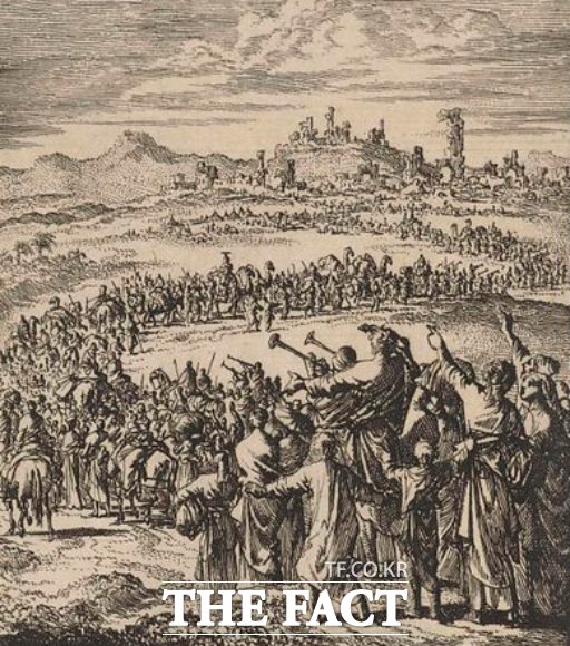 기원전 538년 신바빌로니아를 정복한 페르시아 제국 키루스 대왕에 의해 바빌론 유배를 끝내고 유다 왕국으로 귀환하는 유대인들 ./Look and Learn