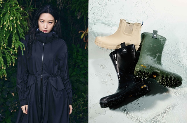 코오롱FnC가 레인코트, 레인부츠 등 장마 아이템을 선보인다. /코오롱