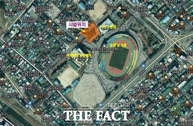 전북 전주 덕진권역 도시재생거점시설 조성사업 위치도. /전주시