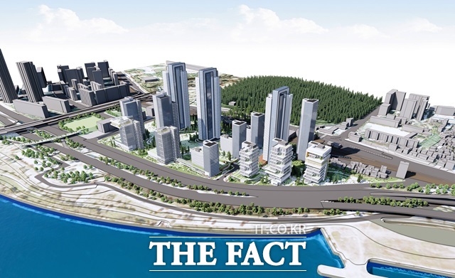 서울 용산구(구청장 박희영)는 지난 18일 서울시에 서빙고 신동아아파트의 재건축을 위한 정비구역 및 정비계획 결정(변경)(안)에 대한 도시계획위원회 심의 상정을 공식 요청했다고 23일 밝혔다. 사진은 신동아 조감도./용산구