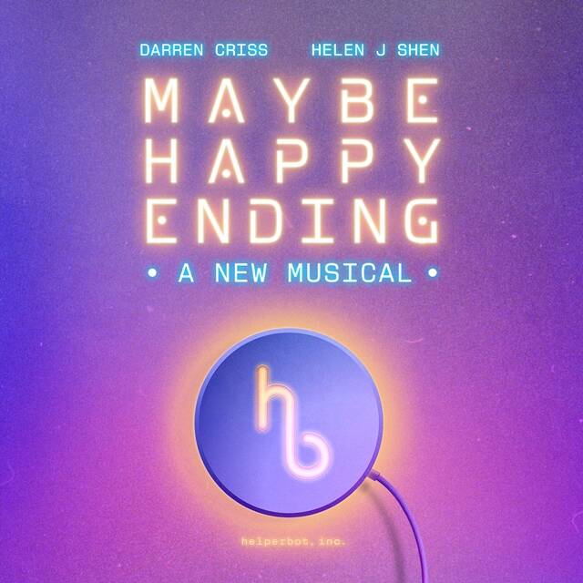 어쩌면 해피엔딩 브로드웨이 공연이 제78회 토니 어워즈에서 작품상과 연출상, 남우주연상, 각본상, 음악상, 무대디자인상 등 총 6개 부문 트로피를 들어 올렸다. /작품 포스터