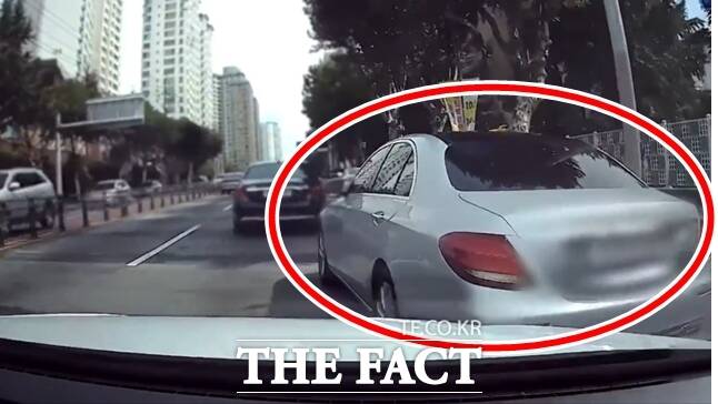 고의사고 범행 대상이 된 차량. /부산경찰청