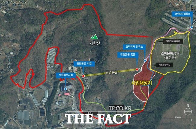 가학산 수목원 조성 대상지 위치도./광명시