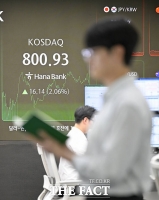  11개월만 '800선 마감한 코스닥' [포토]