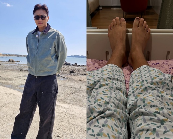 배우 진태현이 지난 24일 갑상선암 수술을 마친 후 근황을 전했다. /인스타그램 캡처