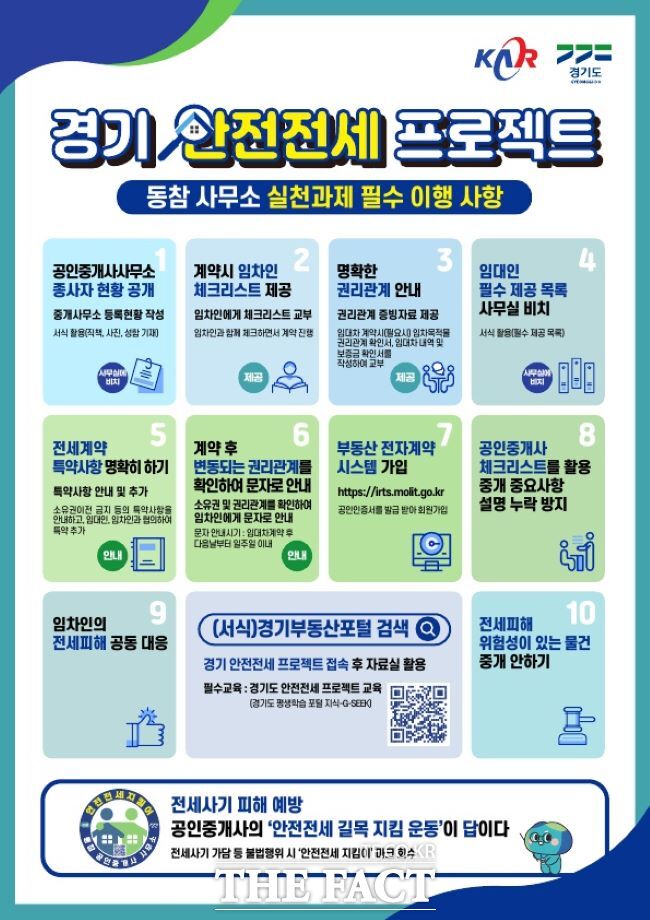 경기도 전세사기 대응 안전전세 프로젝트 홍보물. /경기도