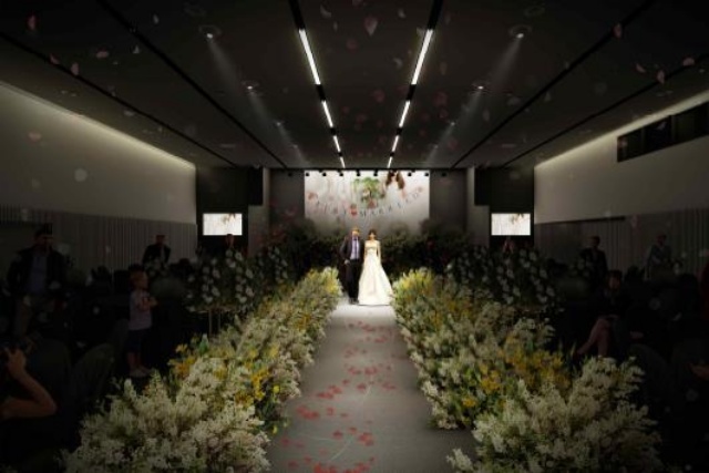 서울시 대표 웨딩홀 1호 피움서울을 다음 달 1일 개관한다. 사진은 가상의 예식장 내부 모습. /서울시