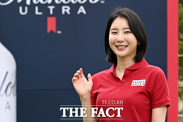 최예지가 26일 오후 경기도 파주시 파주 제이퍼블릭 골프클럽에서 열린 울트라 홀 챌린지에서 포즈를 취하고 있다. /파주=남용희 기자
