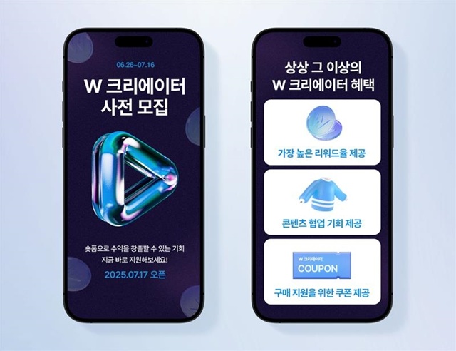 W컨셉이 W 크리에이터 사전 모집에 나선다. /W컨셉