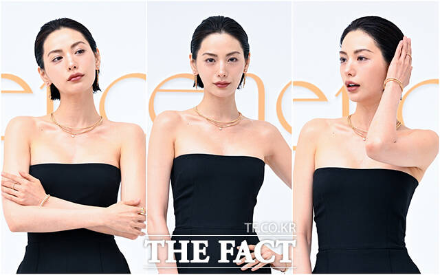 배우 나나가 26일 오전 서울 강남구 갤러리아 백화점 명품관 EAST 야외공간에서 열린 독일 하이 주얼리 브랜드 벨렌도르프 갤러리아 부티크 오프닝 기념 행사에 참석해 포즈를 취하고 있다. /서예원 기자