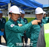  최학범 경남도의회 의장, 함안서 하천 재해 예방사업 현장 점검
