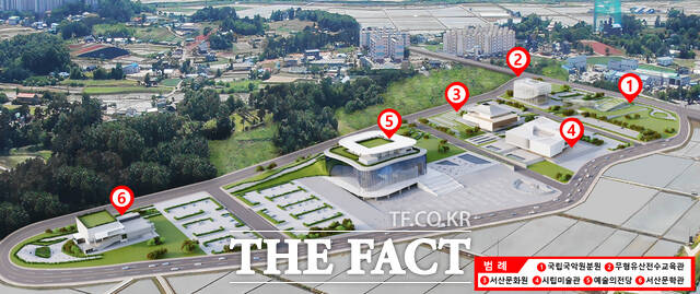 서산시 문화예술타운 조성사업 조감도. /서산시
