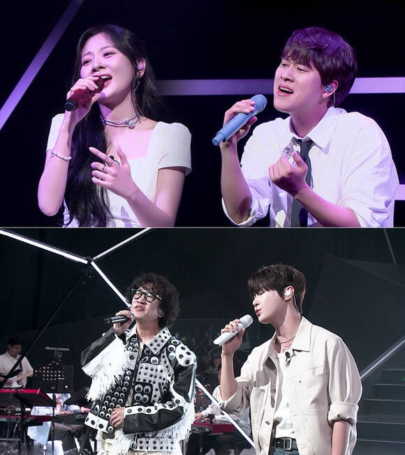 라이브 와이어 2회에서는 볼빨간사춘기와 이무진, 김광진과 도영이 듀엣 무대를 펼치는 모습 등이 그려진다. /Mnet