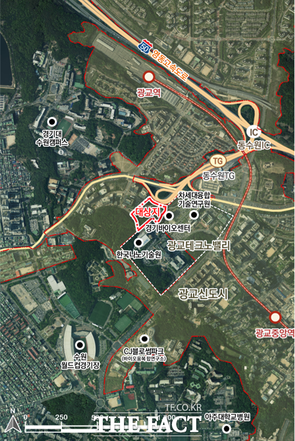 수원 광교테크노밸리 바이오 유휴부지 위치도 /경기주택도시공사