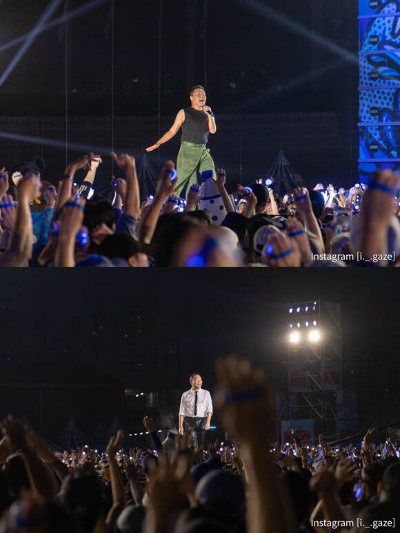 싸이는 오늘이 투어의 첫날인데 현재까지는 대박이다라고 소감을 전했다. /최수빈 기자