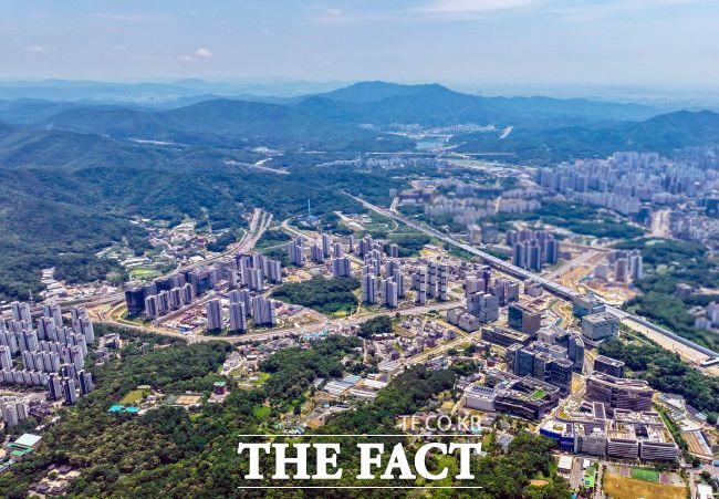 과천지식정보타운 전경./과천시