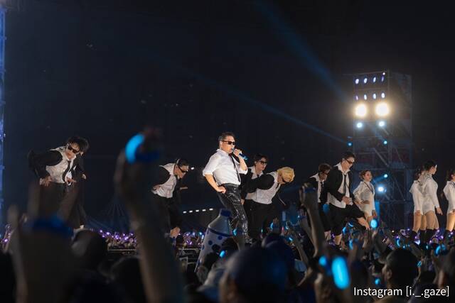 가수 싸이가 28일 오후 6시 인천광역시 서구 인천아시아드 주경기장에서 흠뻑쇼를 개최했다. /최수빈 기자