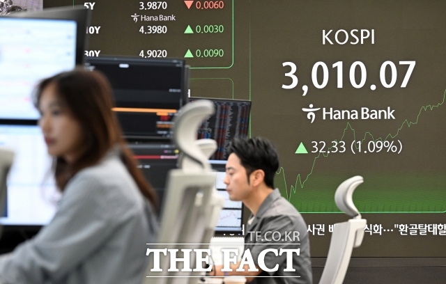 30일 코스피는 전날보다 0.52% 오른 3071.70에 거래를 마쳤다. 사진은 기사 내용과 무관함. /임영무 기자