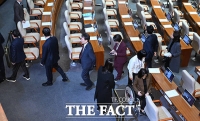  국힘, '30조 추경 심사' 예결위 퇴장…