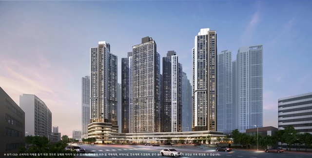 대전 하늘채 루시에르가 4일 견본주택을 개관하고 본격적인 분양 일정에 돌입한다. 단지는 최고 49층 998세대 규모다. /코오롱글로벌