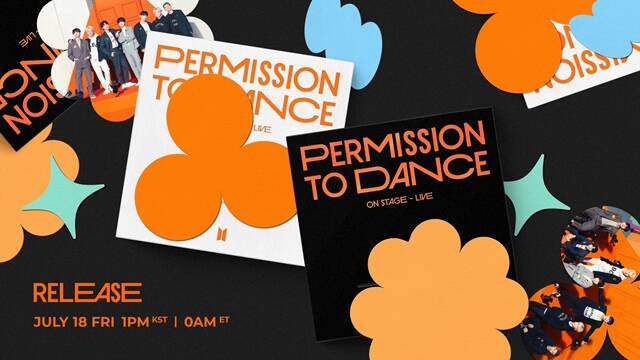 방탄소년단의 PERMISSON TO DANCE ON STAGE - LIVE에는 ON 불타오르네 등 22곡이 담겼다. /빅히트 뮤직