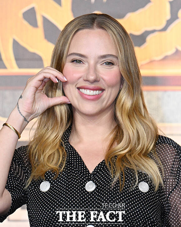 스칼렛 요한슨은 쥬라기 세계관을 읽고 합류할 수 있게 되어서 너무 큰 영광이었다고 벅찬 마음을 드러냈다. /박헌우 기자