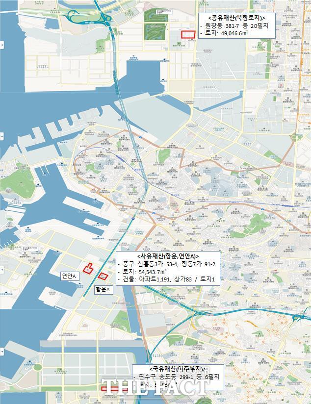 국공유지 교환 토지 위치도 /인천시
