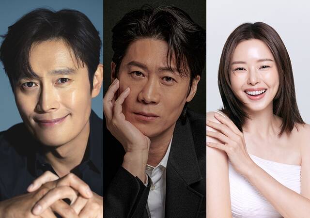 배우 이병헌 진선규 이하늬(왼쪽부터)가 애니메이션 킹 오브 킹스 더빙 캐스트에 이름을 올렸다. 이와 관련해 장성호 감독은 캐스팅 운이 좋은 편이라고 말했다. /각 소속사