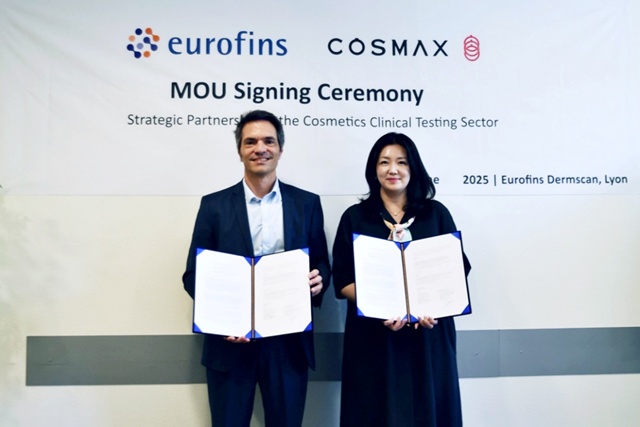 코스맥스가 프랑스 임상기관 유로핀즈와 협약을 체결했다. /코스맥스
