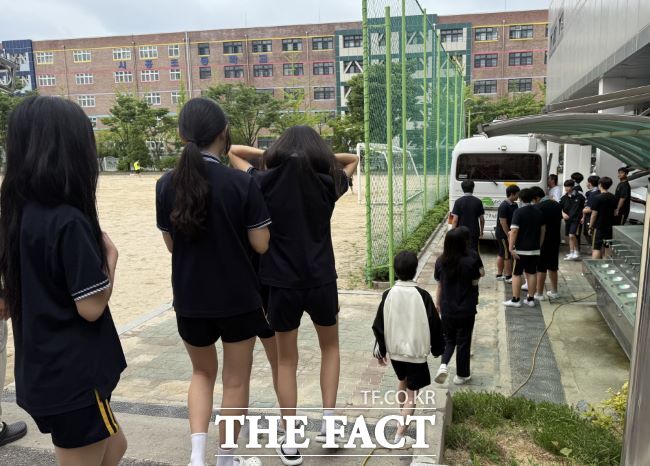 청소년 결핵이동검진 모습 /시흥시