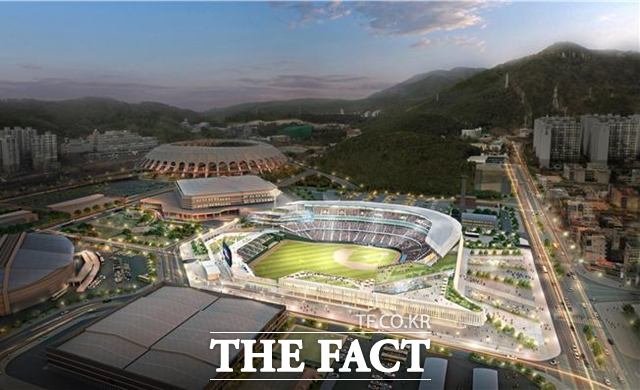 부산 사직야구장 재건축 조감도 /부산시