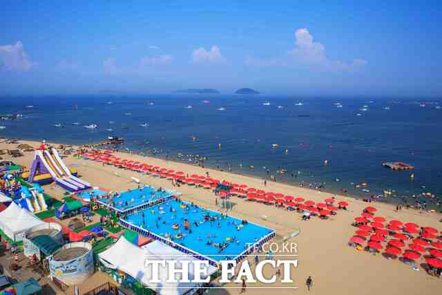 당진 왜목마을 해수욕장 전경 /당진시