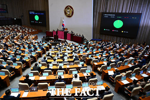 더불어민주당과 국민의힘이 4일 국회 본회의를 앞두고 추경안(추가경정예산안) 협상을 이어갔지만 결렬되면서 민주당의 단독 처리 가능성이 커졌다. /남윤호 기자