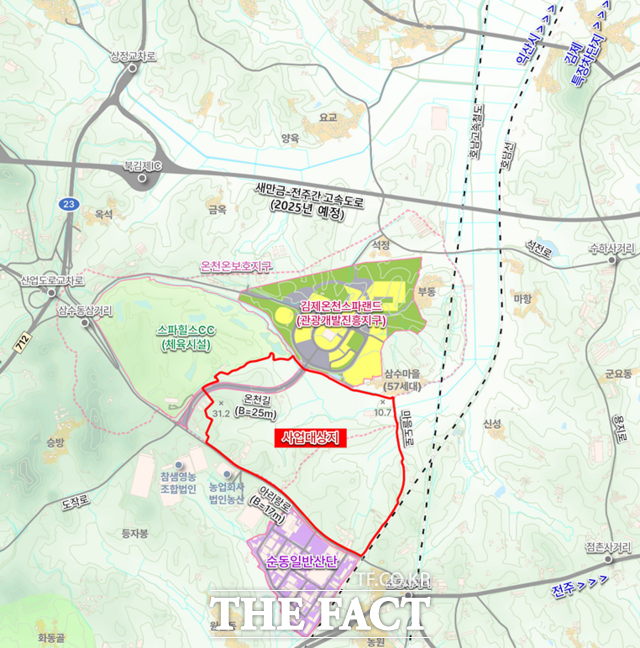 전북 김제 지평선 제2일반산업단지 조성사업 위치도. /전북도