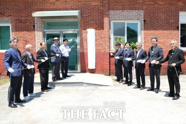 고흥군이 소록경로당 개소식을 개최하고 있다. /보성군