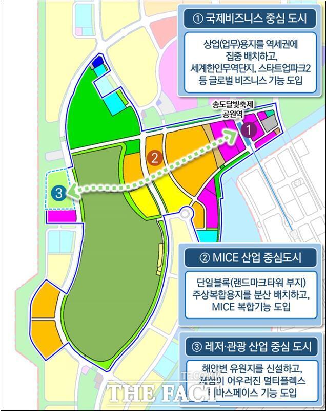 송도랜드마크시티 개발계획 변경(안). /인천경제청