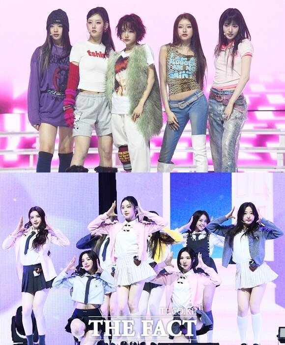 키키(위쪽)와 하츠투하츠는 데뷔하자마자 놀라운 성과를 달성하며 5세대를 대표하는 걸그룹으로 단숨에 자리매김했다. /더팩트 DB