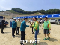  김하균 행정부시장, 대형 공사장·폭염 예방시설 현장 안전 점검