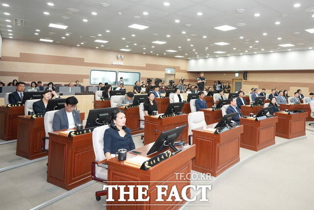 지난 제259회 아산시의회 제1차 정례회 장면./아산시의회
