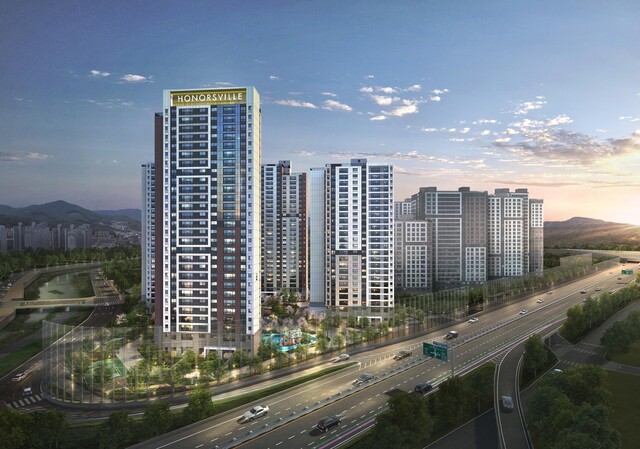 SM그룹의 건설부문 계열사 경남기업은 국토교통부가 실시·발표한 2025년 건설사업자간 상호협력평가(대기업)에서 최우수 등급을 받았다고 8일 밝혔다. 사진은 경남기업이 시공한 광주 태전 경남아너스빌 리미티드 조감도. /SM그룹