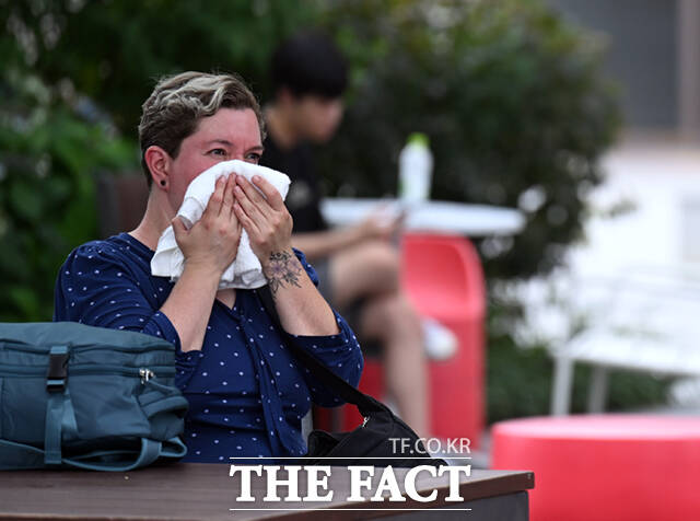 8일 서울의 낮 기온이 38도를 넘겼다. 올해 최고 기온을 기록한 것은 물론, 7월 상순 기준 역대 최고 기록을 경신했다. /이새롬 기자