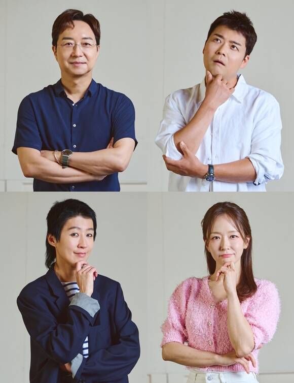 정규 편성으로 돌아오는 MBC 예능프로그램 이유 있는 건축-공간 여행자에 건축가 유현준, 방송인 전현무 박선영 홍진경(왼쪽부터 시계방향)이 출연한다. /MBC