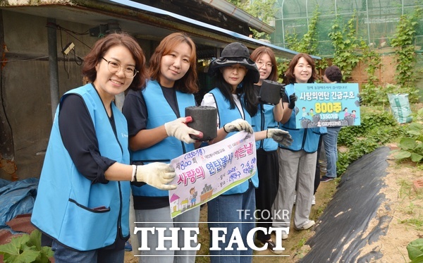 연탄 봉사 나눔 800주 차를 맞은 6일 대전봉사체험교실 회원들이 대덕구에서 1350번째 가정에 사랑의 연탄 나눔 봉사를 펼치고 있다. /선치영 기자