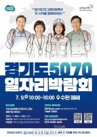  경기도, 9일 수원메쎄서 '5070 일자리 박람회' 개최