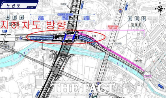 장대교차로 입체화 추진계획(안)./대전시