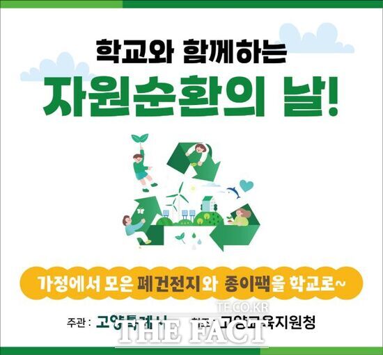 경기 고양시가 고양교육지원청과 함께 오는 14일부터 시작하는 ‘학교와 함께하는 자원순환의 날의 홍보 포스터./고양시