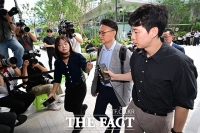  구세현 전 대표 '피의자 신분' 특검 소환 [포토]